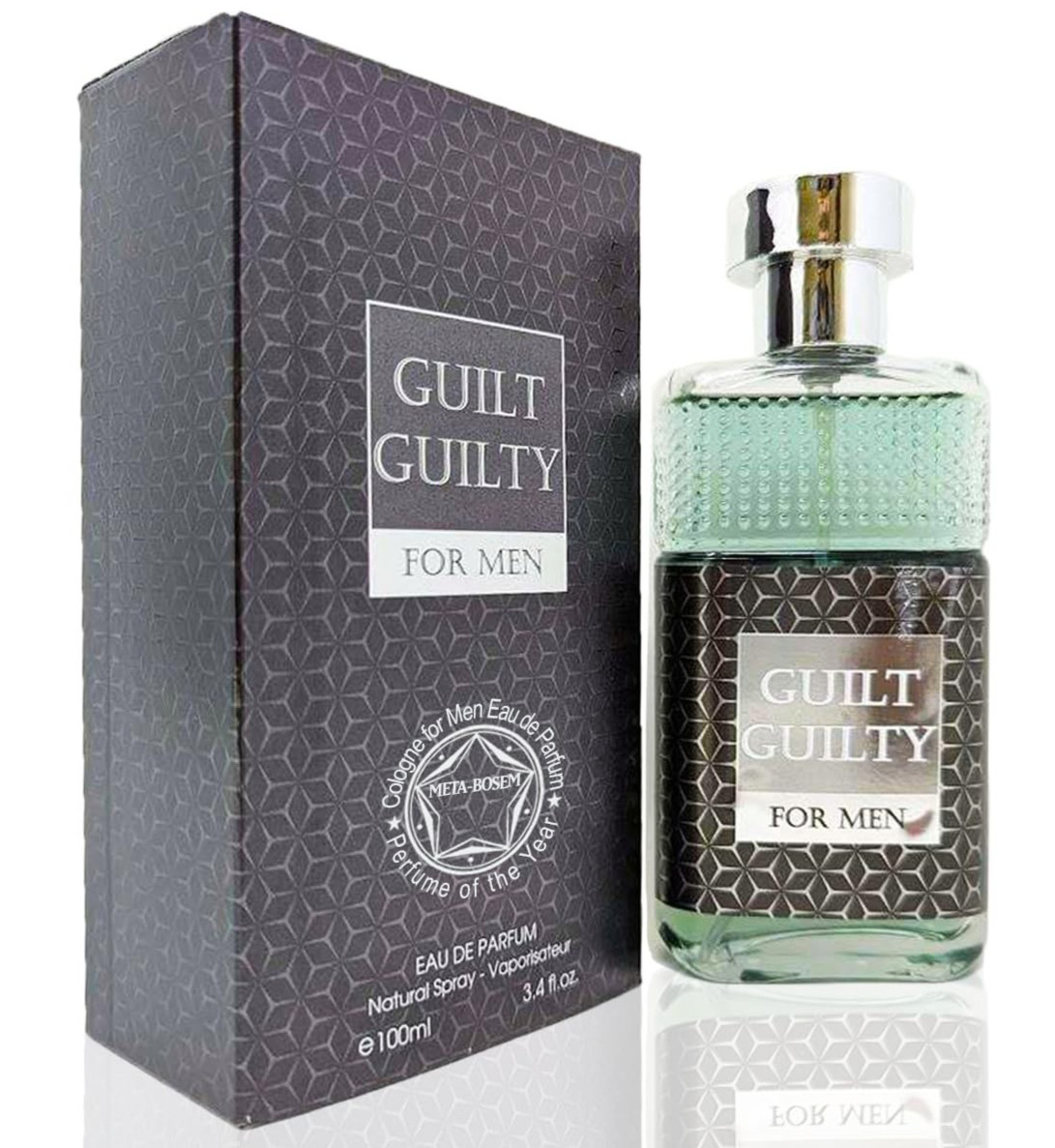 Guilt Guilty PERFUME Cologne for MEN Long Lasting Fragrance 100ML 3.4 Oz PARFUM