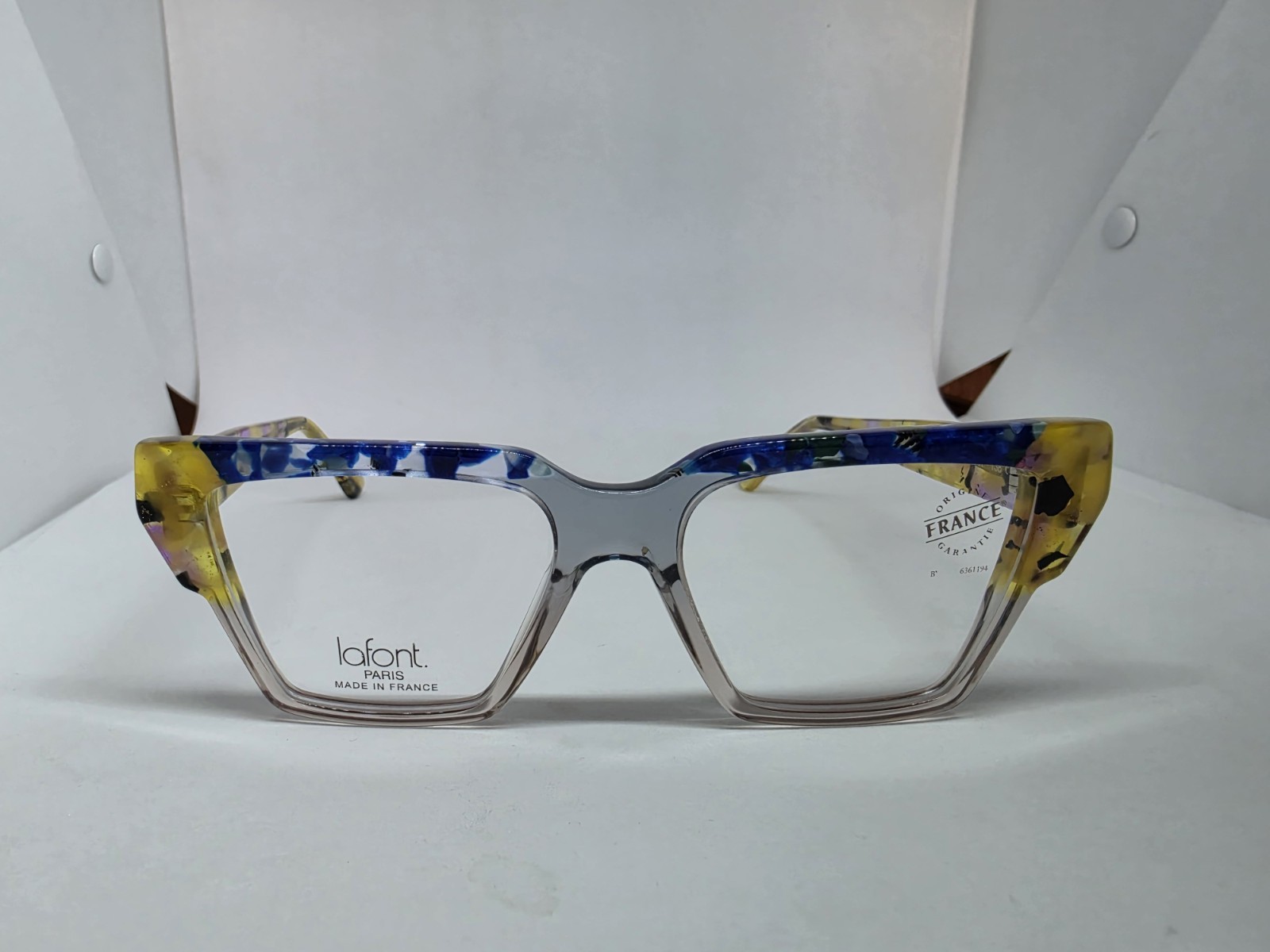 JEAN LAFONT PARIS INOUIE 3155E YELLOW BLUE EYEGLASSES NEW AUTHENTIC FRANCE