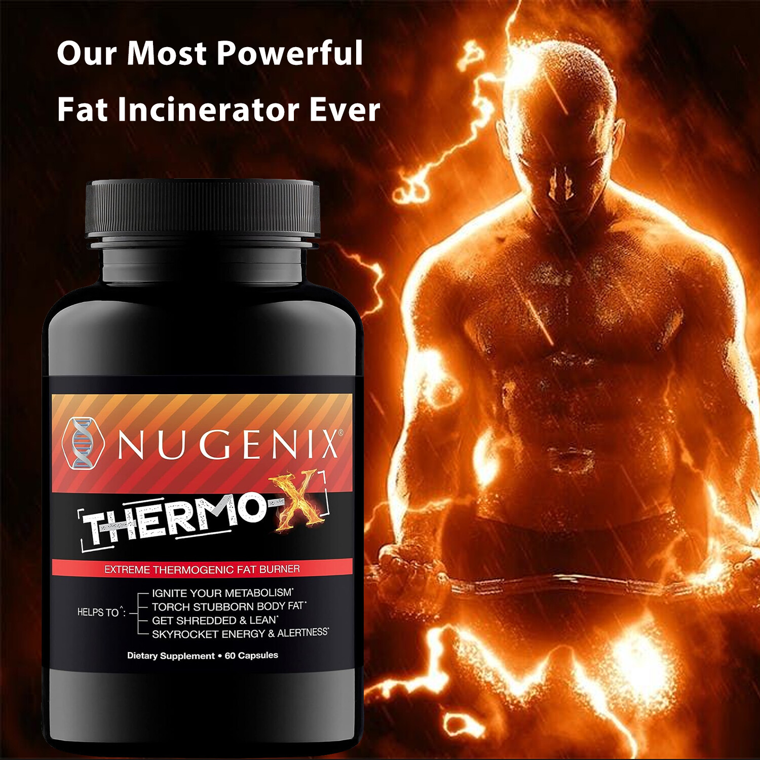 NUGENIX THERMO-X – Fat Burner Weight Loss Energy Booster Appetite Suppressant