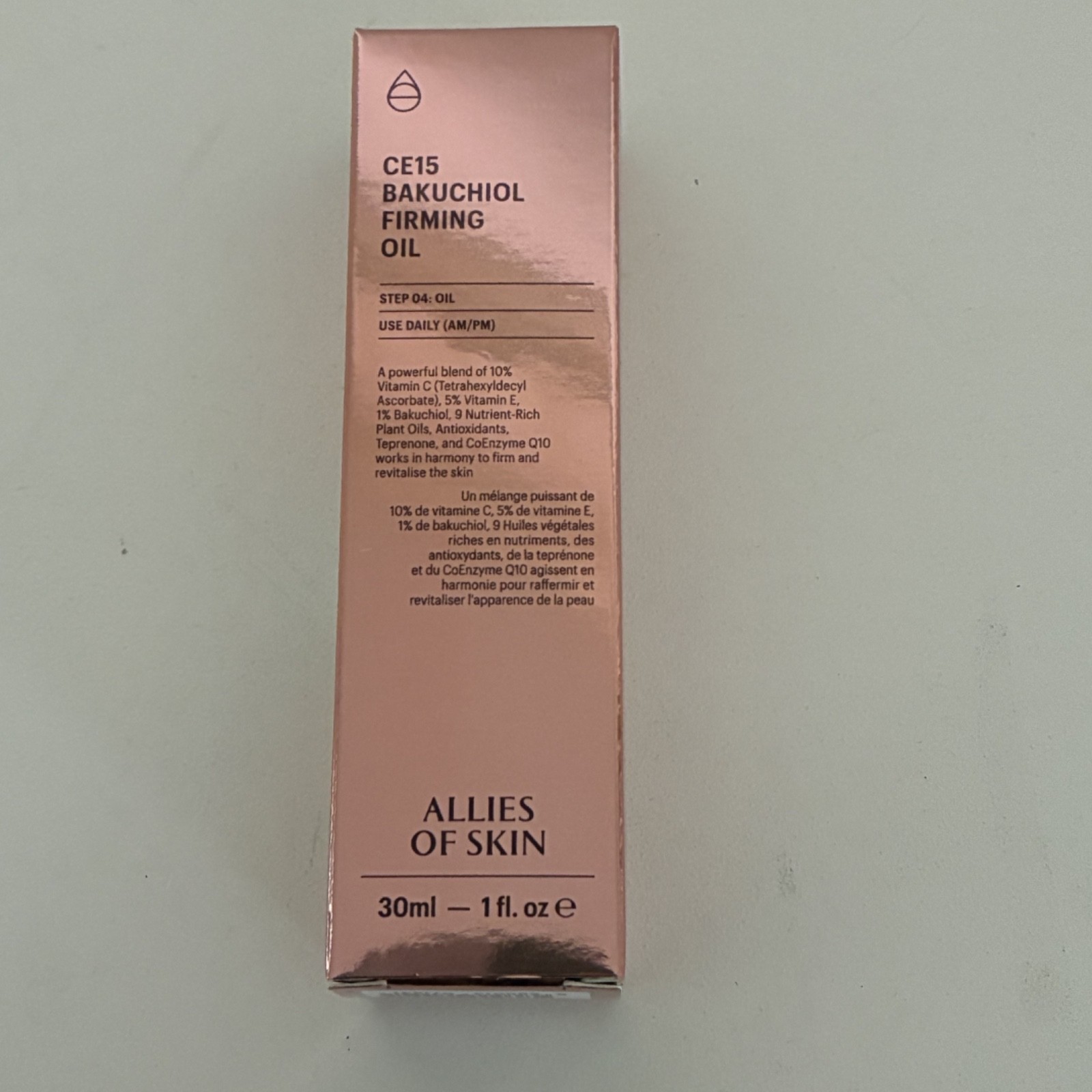 ALLIES OF SKIN CE15 BAKUCHIOL FIRMING OIL-1 FL OZ-FREE SHIPPING-1/27 EXP-BNIB