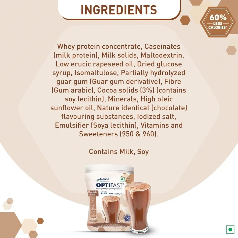 Optifast Healthy Meal Replacement Shake for Weight Management Chocolate Flavour