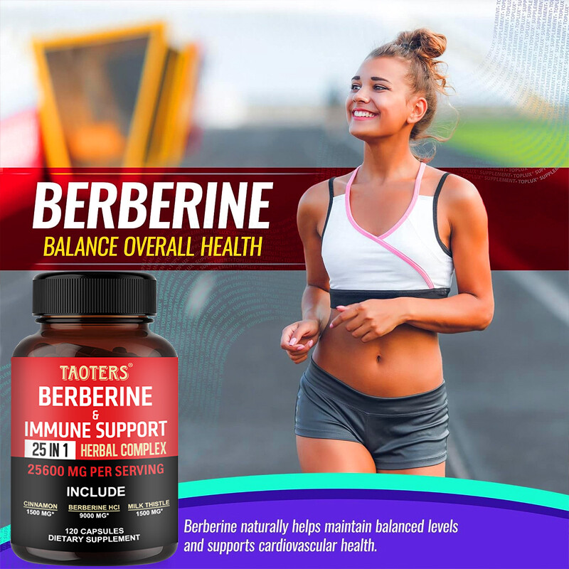 Premium Berberine HCL Extract 300mg, Healthy Cholesterol, Anti-inflammatory