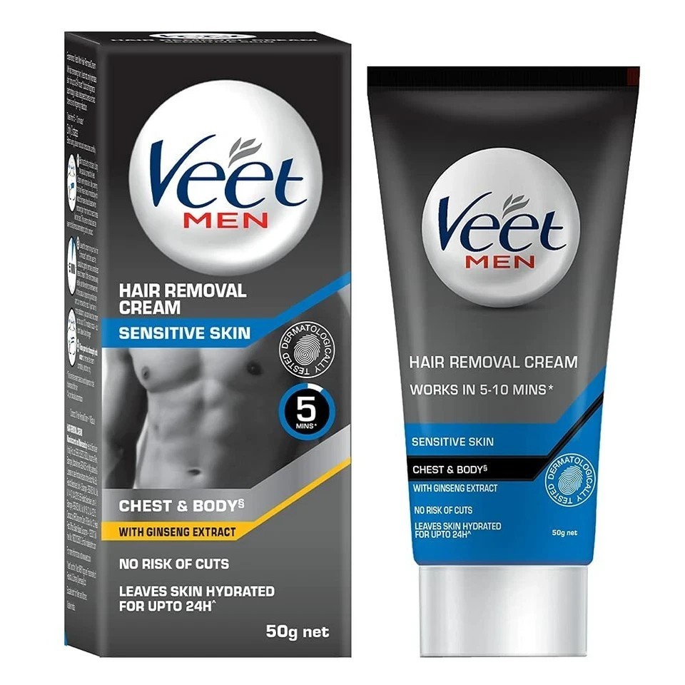 Veet Hair Removal Cream for Men, Sensitive Skin – 50g