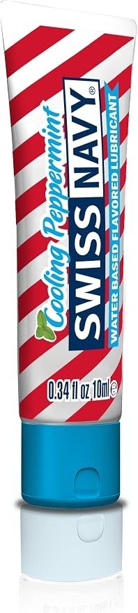 Swiss Navy Mini Cooling Peppermint Water Based Flavored Lubricant 0.34 fl oz