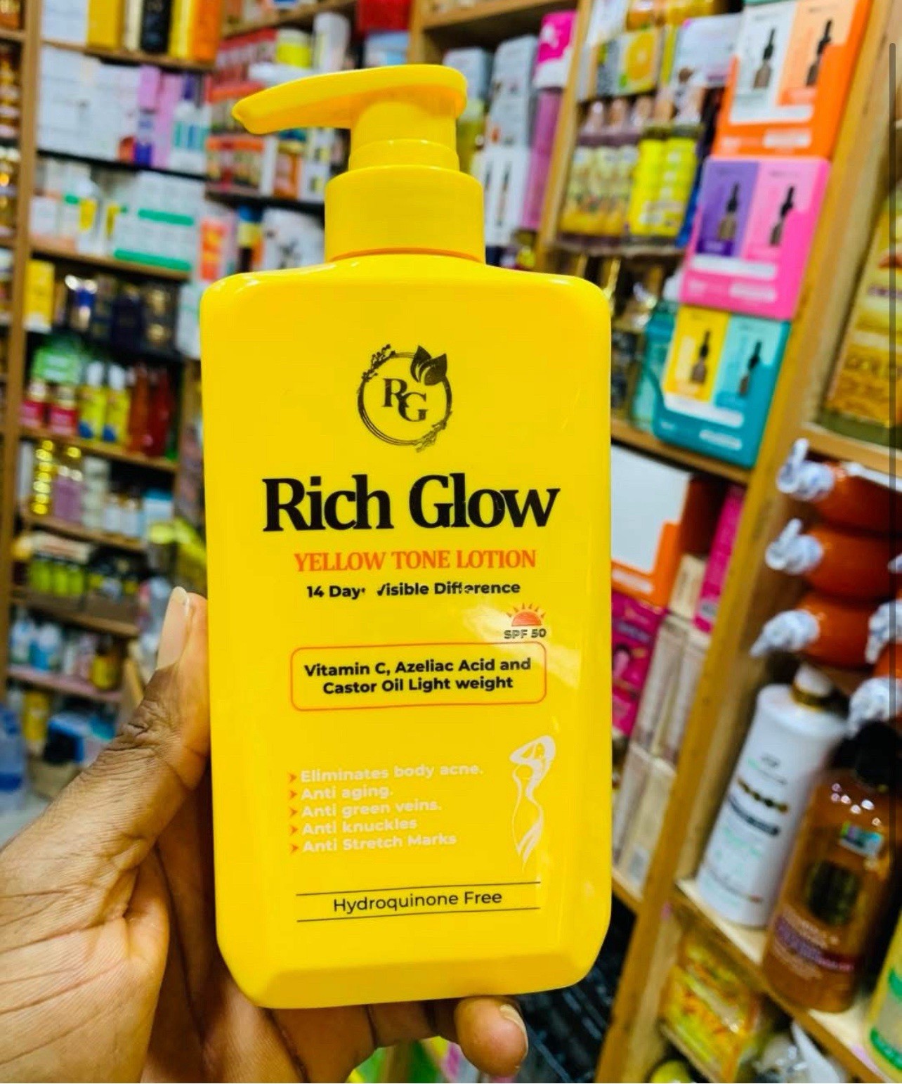 Rich Glow Exclusive body&face Lotion spf50 x1