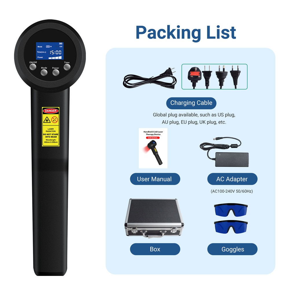 25 Diodes Cold Laser Therapy Device for Chronic Acute Body Pain Rehabilitation