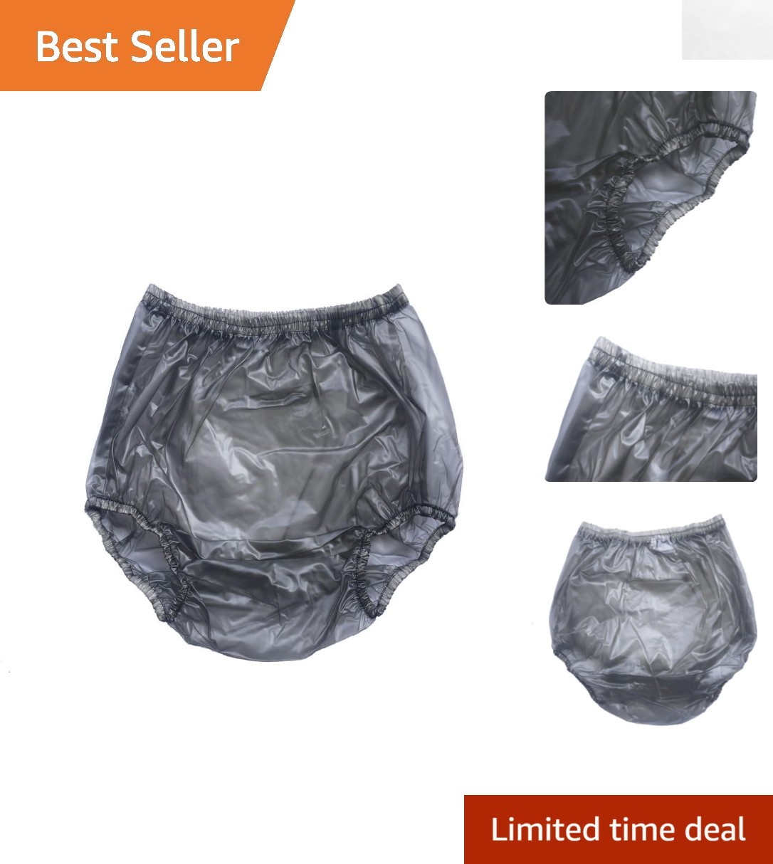 Quiet, Durable Reusable Incontinence Pants – Small, 3 Pack Waterproof