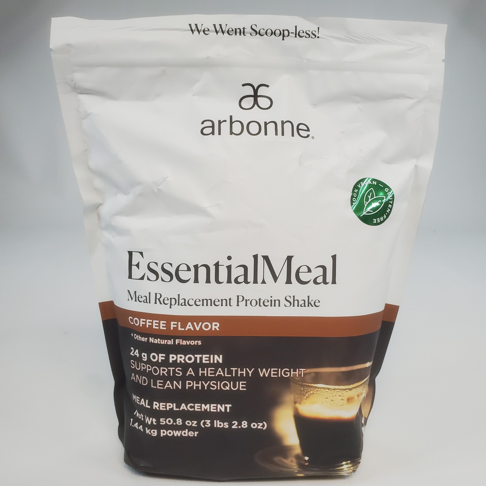 Arbonne EssentialMeal COFFEE Meal Replacement 3lb Protein Shake Exp 12/2026+