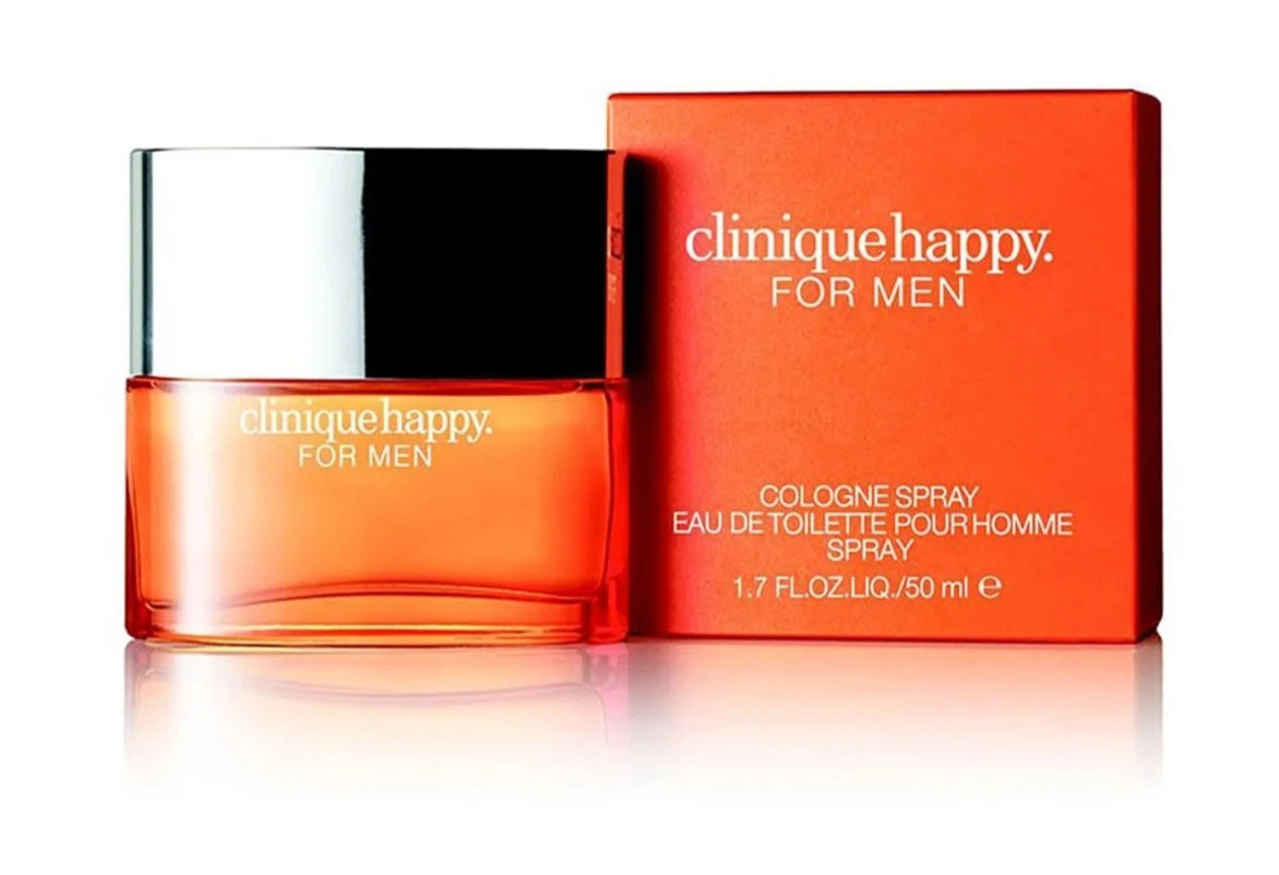 HAPPY CLINIQUE FOR MEN-EDT-SPRAY-1.7 OZ-50 ML-AUTHENTIC-MADE IN SWITZERLAND
