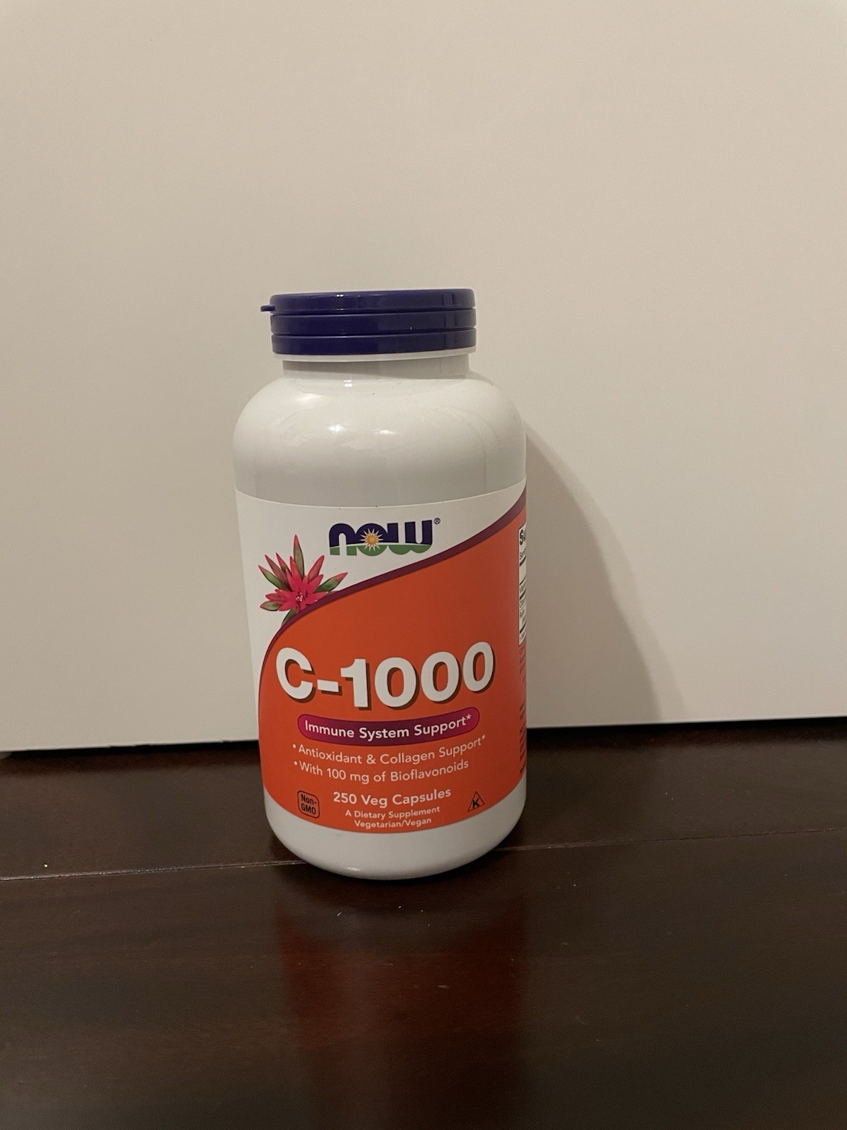 NOW C-1000 Vitamin C 250 Veg Capsules Immune System Support