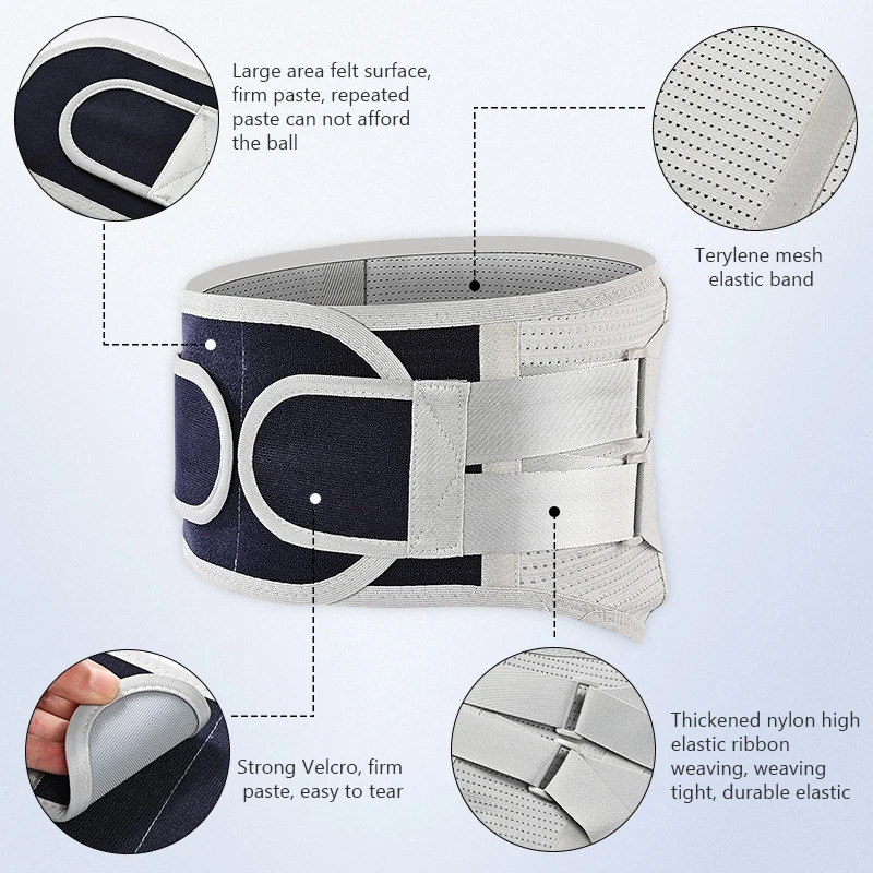 Adjustable Lower Back Brace Lumbar Support Waist Belt For Men Women Pain Relief