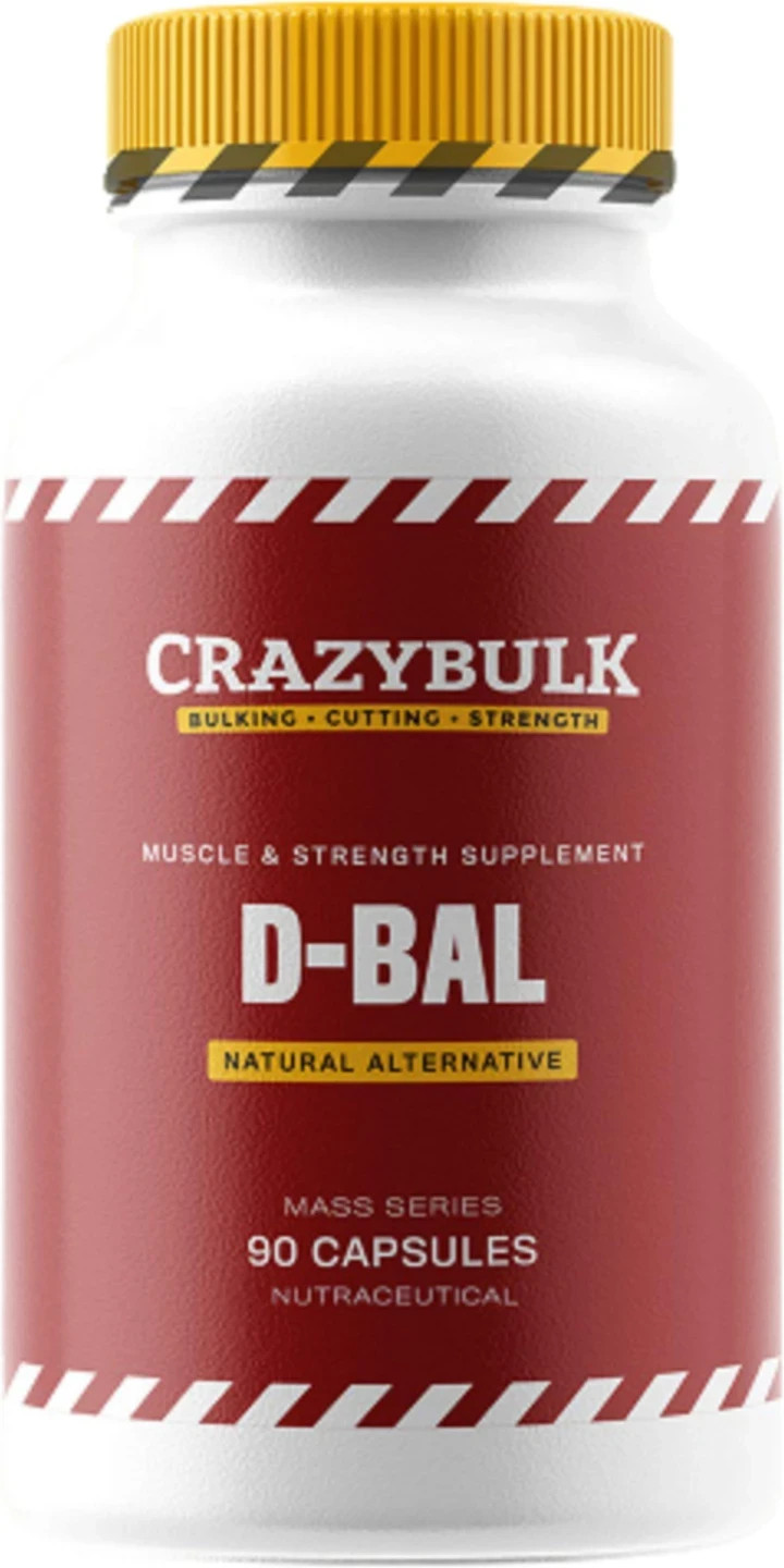 1 PACK Supplement for Muscle Gains Crazy Bulk D BAL 90Capsules Free Shipping