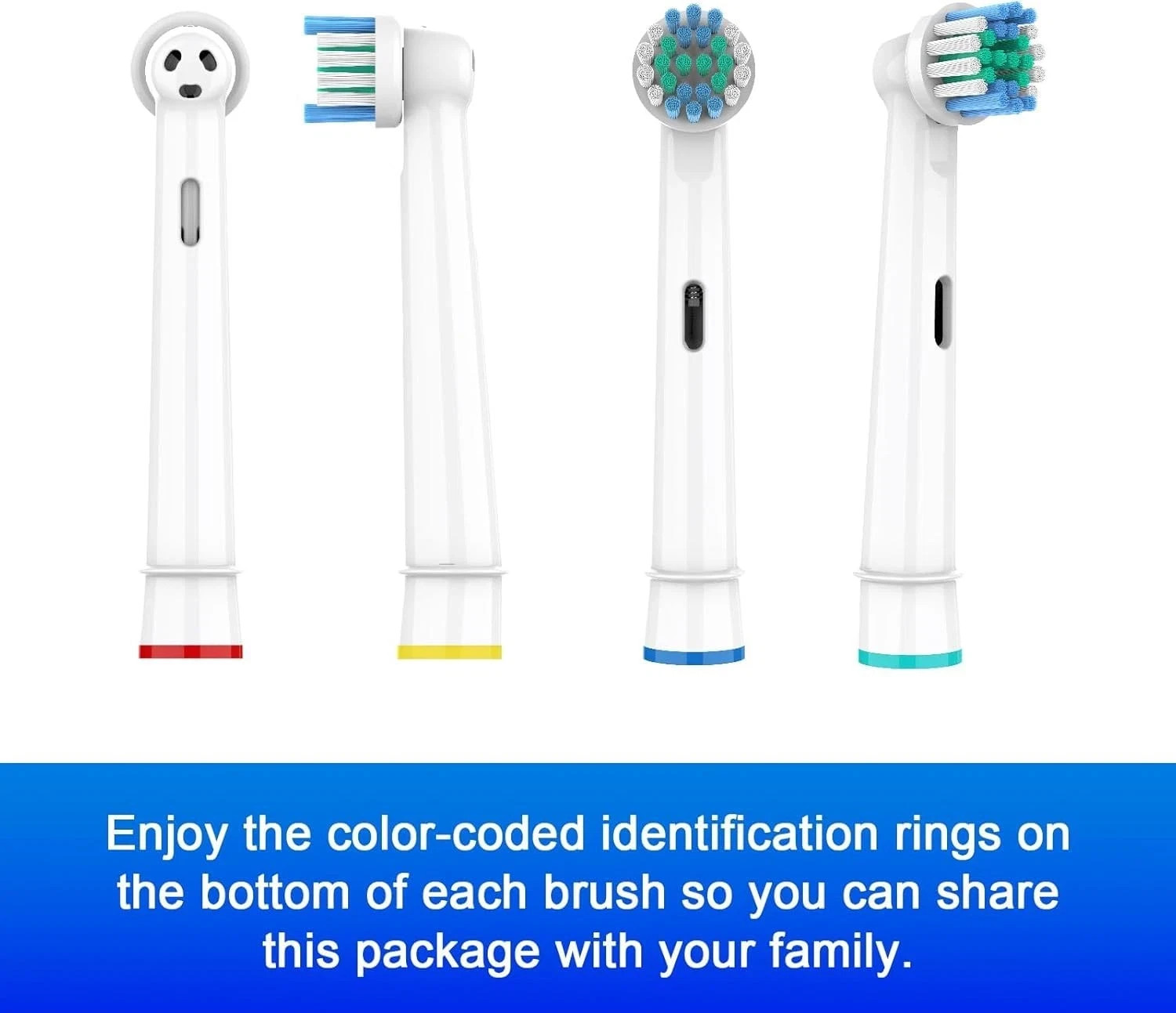 Oral B Braun Replacement Toothbrush Heads 8 Pack Professional White Heads