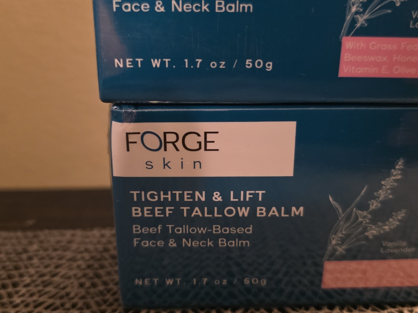 Forge Skin Tighten & Lift Beef Tallow Balm, Face & Neck Balm, 2 Pack, New Sealed