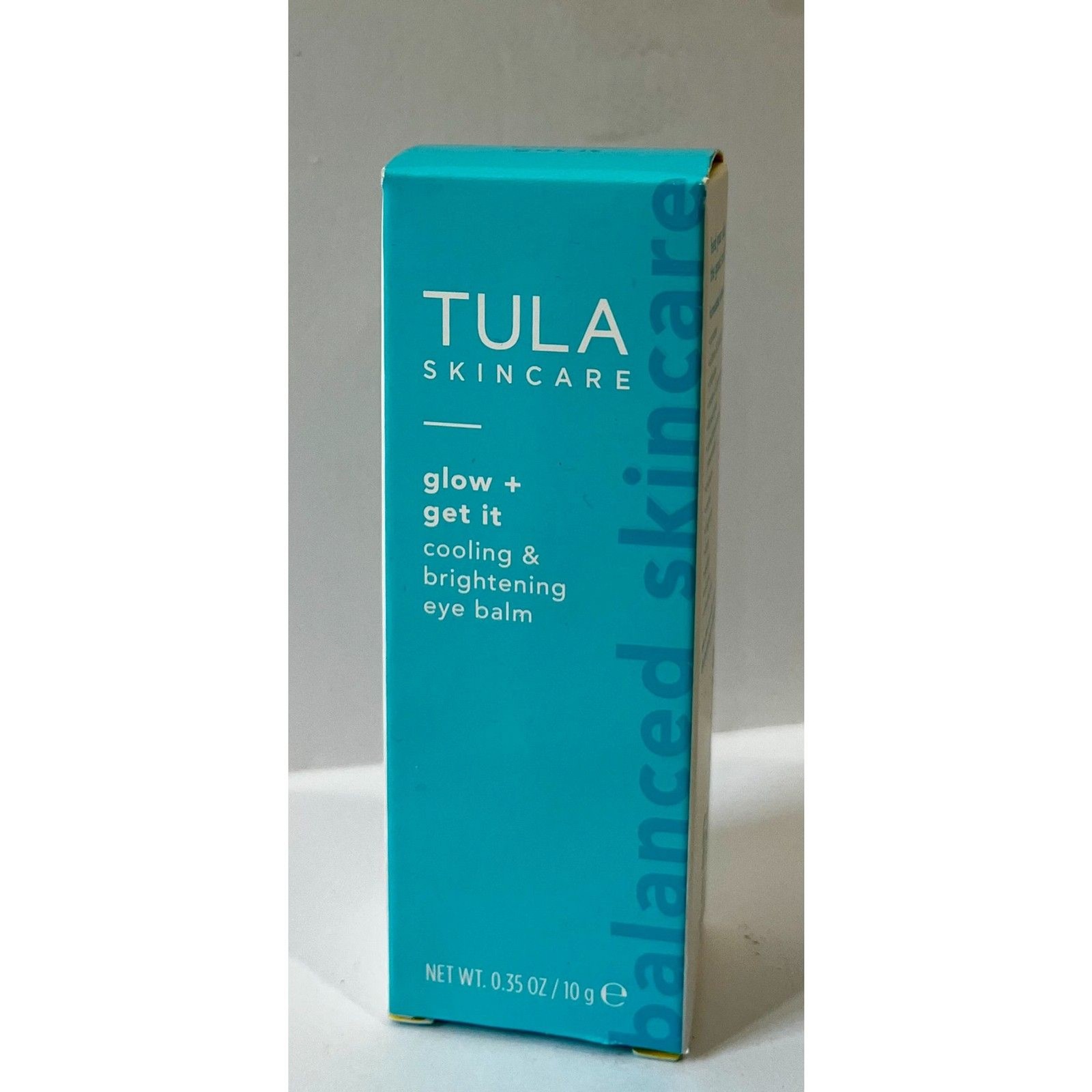 NEW TULA Glow + Get It Cooling & Brightening Eye Balm (0.35 oz / 10 g)