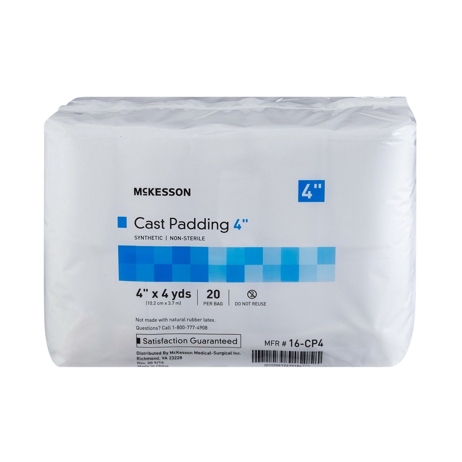 McKesson Cast Padding 4″ x 4 yard Polyester White 16-CP4 20 Ct