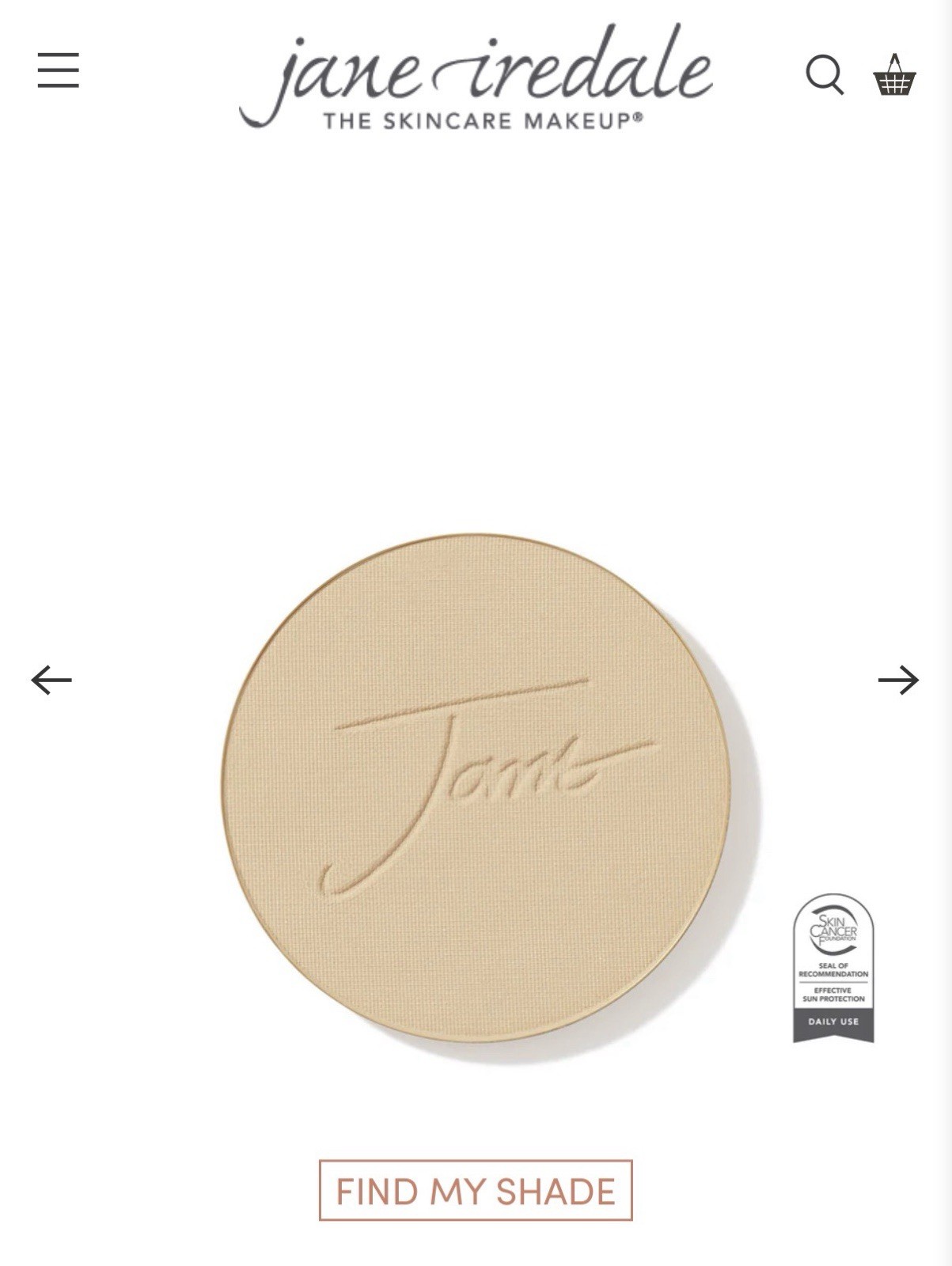 Jane Iredale PurePressed Base Refill SPF 20 [WARM SIENNA] New Sealed 0.35 oz