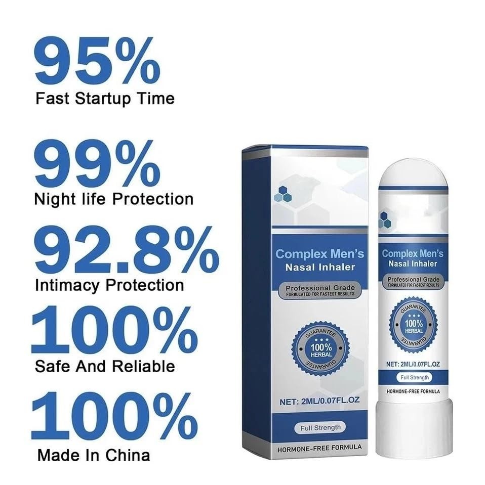 Restore Stiffy Nasal Inhaler, Complex Mens Nasal Inhaler, Prostate Uncle Energy