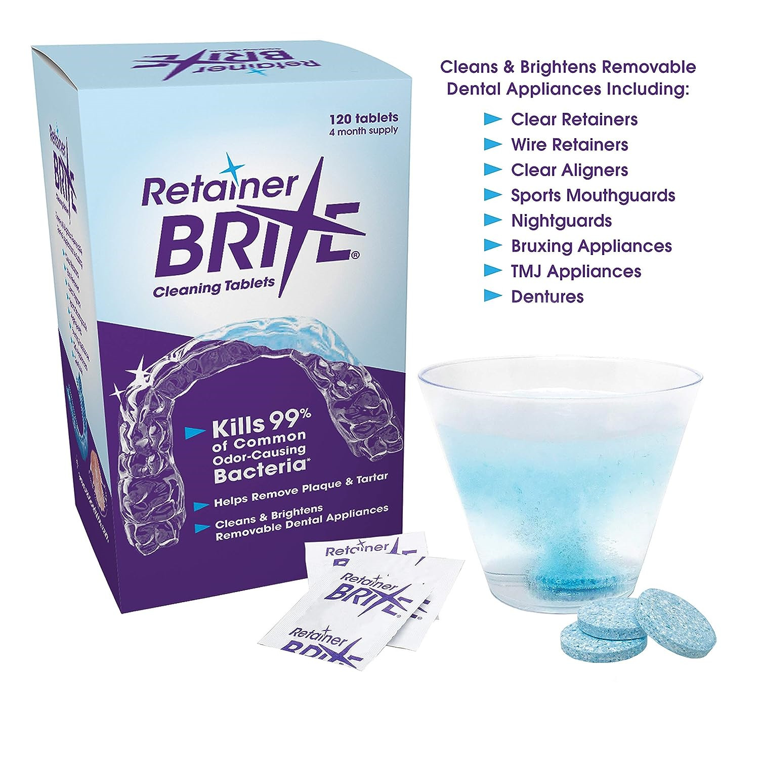 Retainer Brite Retainer brite -6 months supply- 2 boxes pack -192 tablets  192