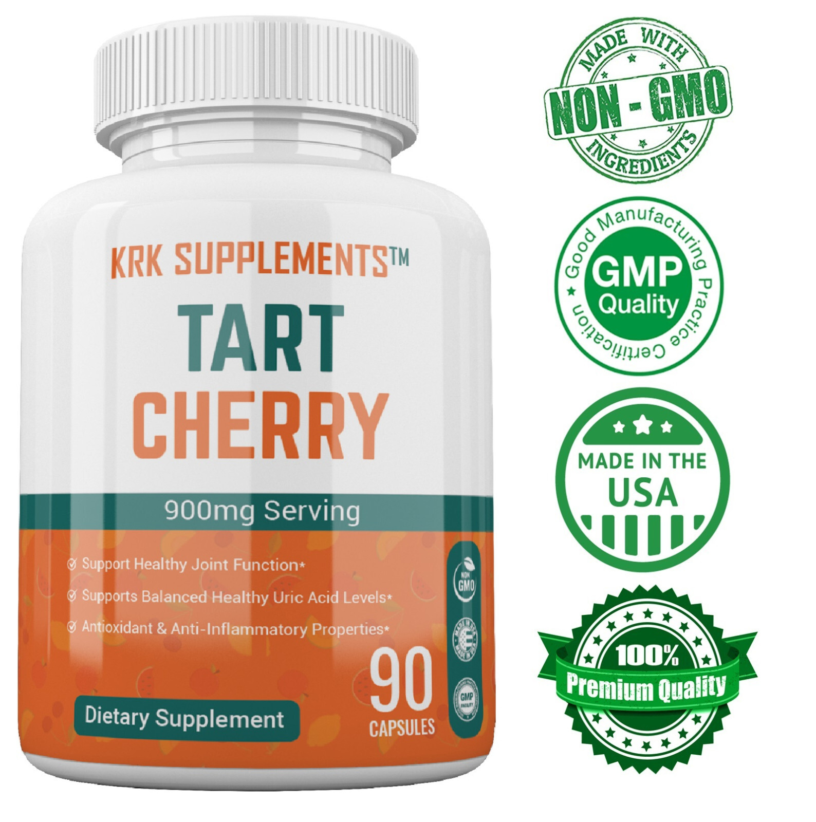 Tart Cherry Extract 900mg for Gout Joint Pain Arthritis Supplements Anthocyanins