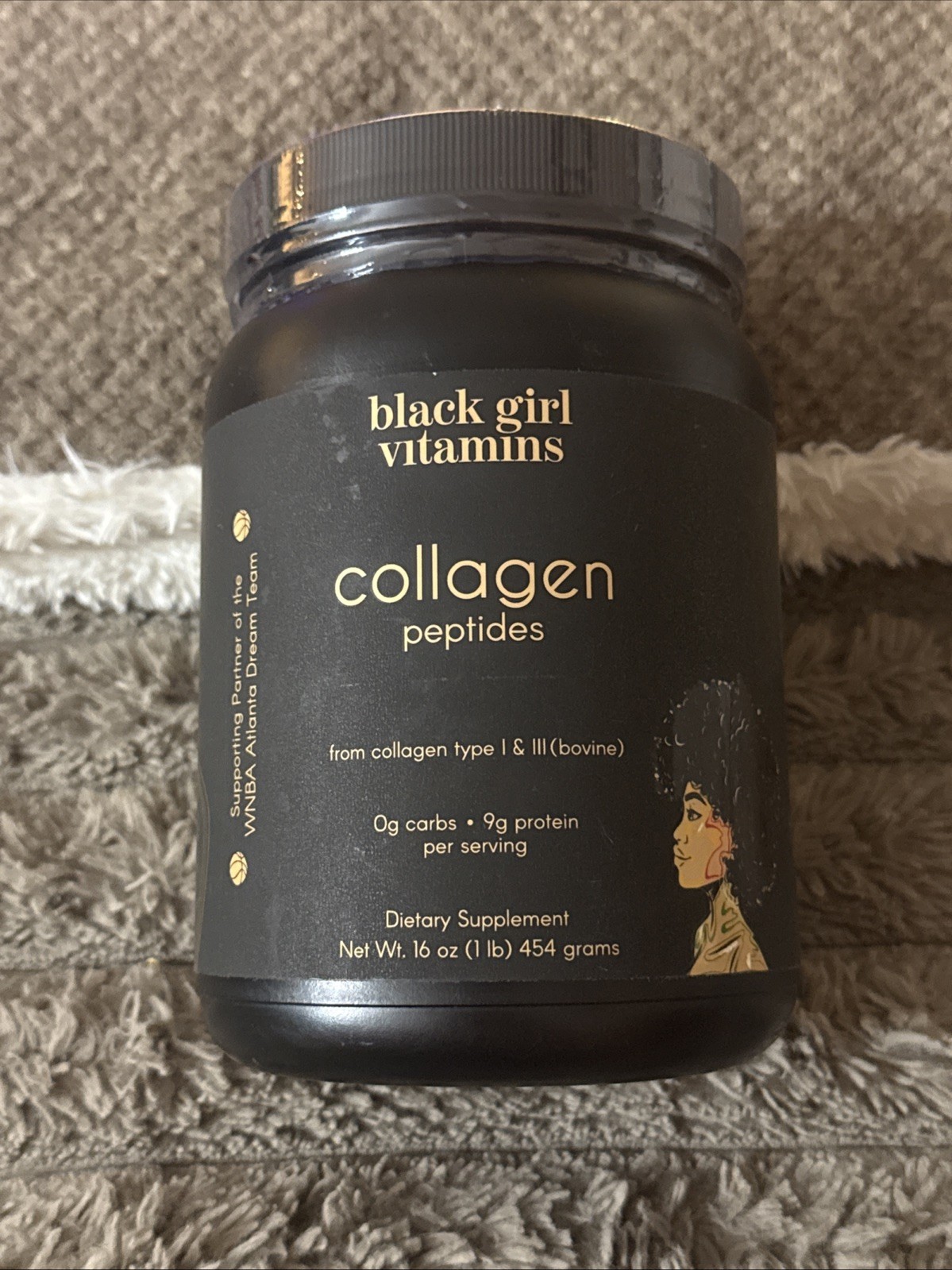 Black Girl Vitamins Collagen Peptides Powder 16oz *FACTORY SEALED* EX 01/27