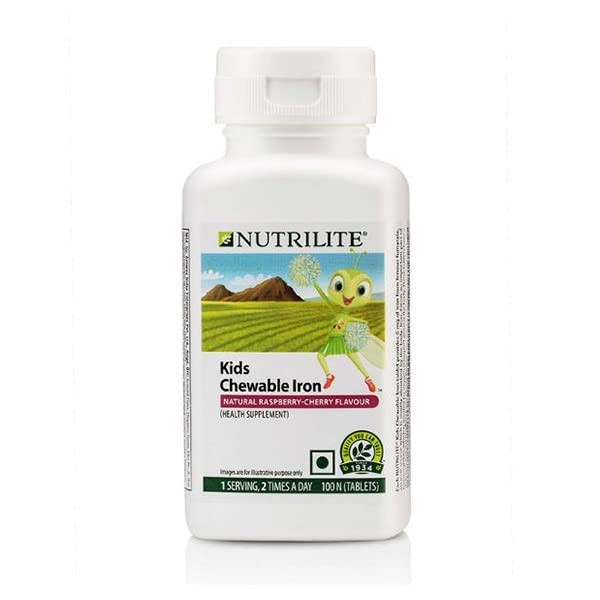 Amway Nutrilite Kids Chewable Iron Tablets – 100 Numbers