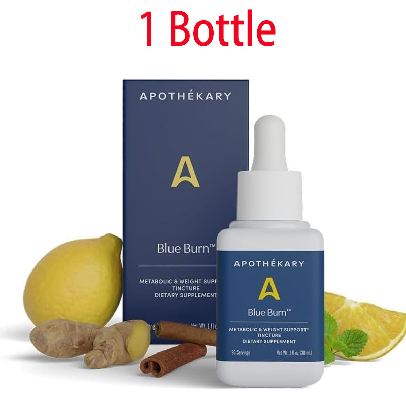 Apothékary Blue Burn Natural Liquid Drops for Enhanced Metabolism & Weight Loss