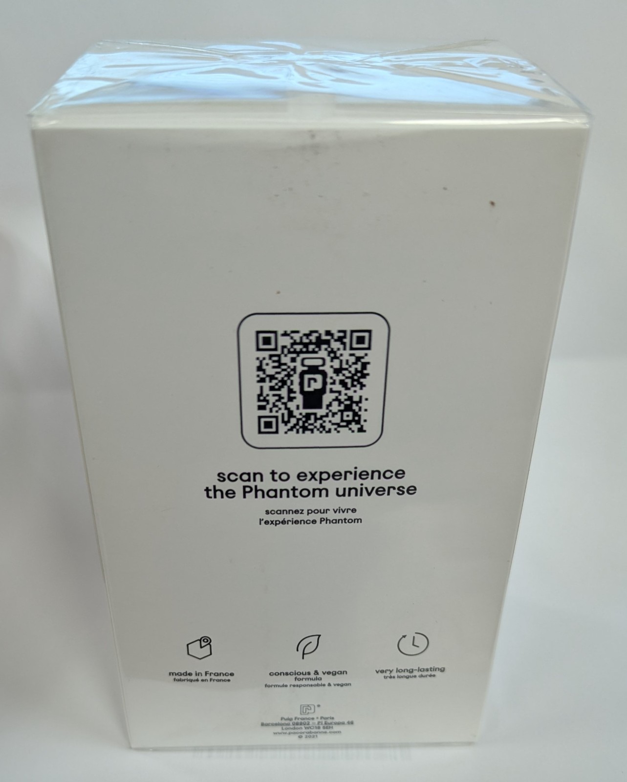 1PC PACO RABANNE PHANTOM EAU DE TOILETTE SPRAY 3.4FL OZ NEW IN BOX & SEALED