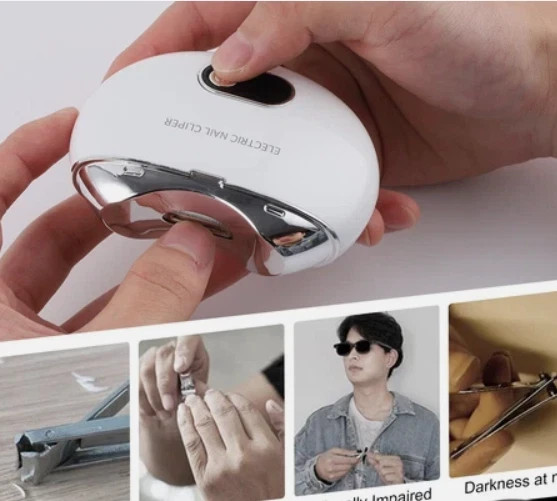 Electric Automatic Nail Clipper 3 Speed Adjustable Nail Trimmer Portable