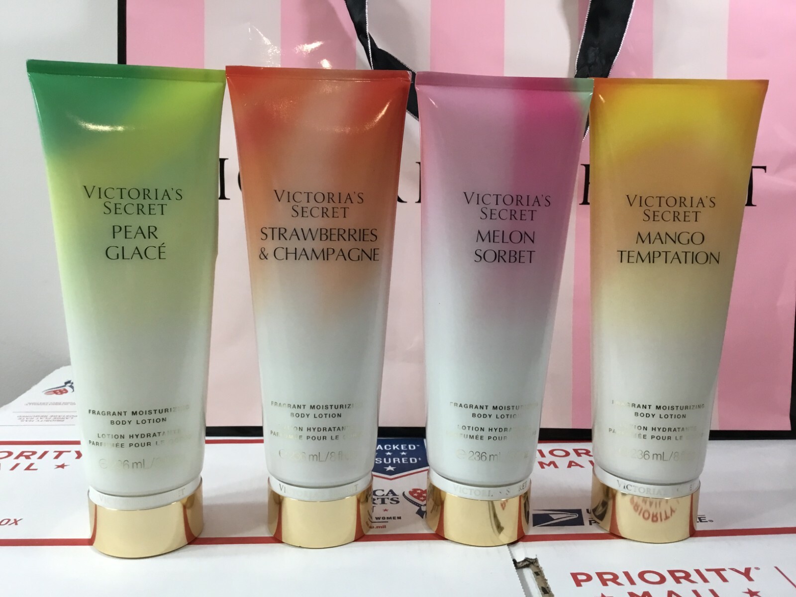 VICTORIA’S SECRET PEAR GLACE STRAWBERRIES MELON MANGO FRAGRANCE LOTION 8 OZ PICK