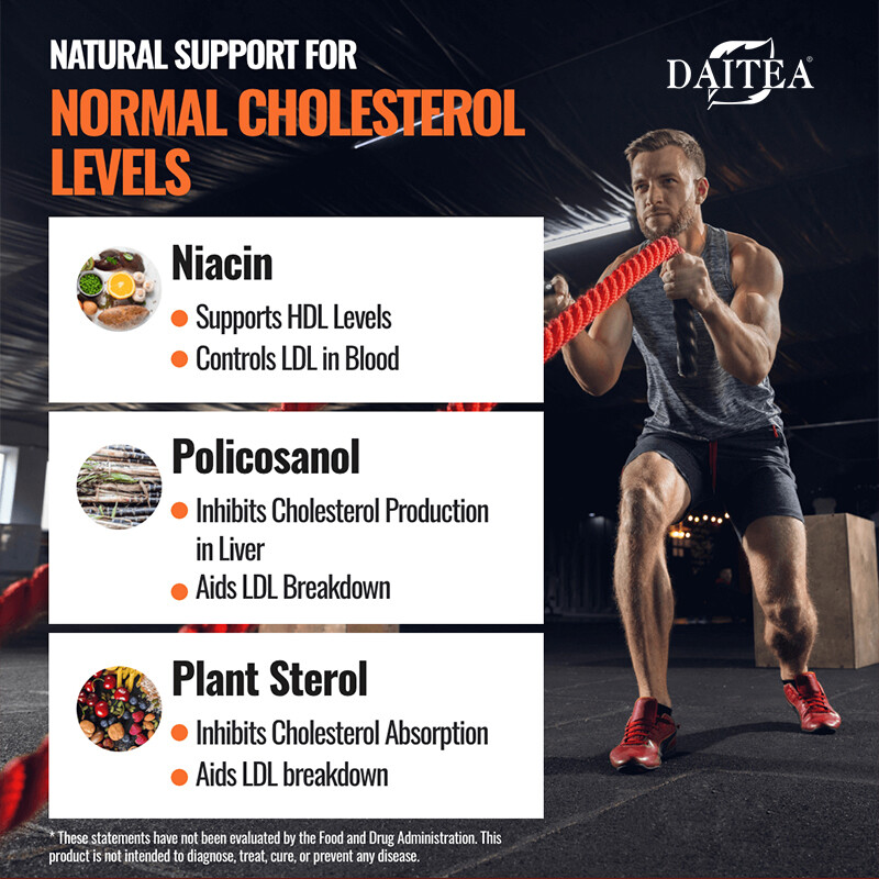 Cholesterol Support Capsules – 6 Active Ingredients – Lower Cholesterol
