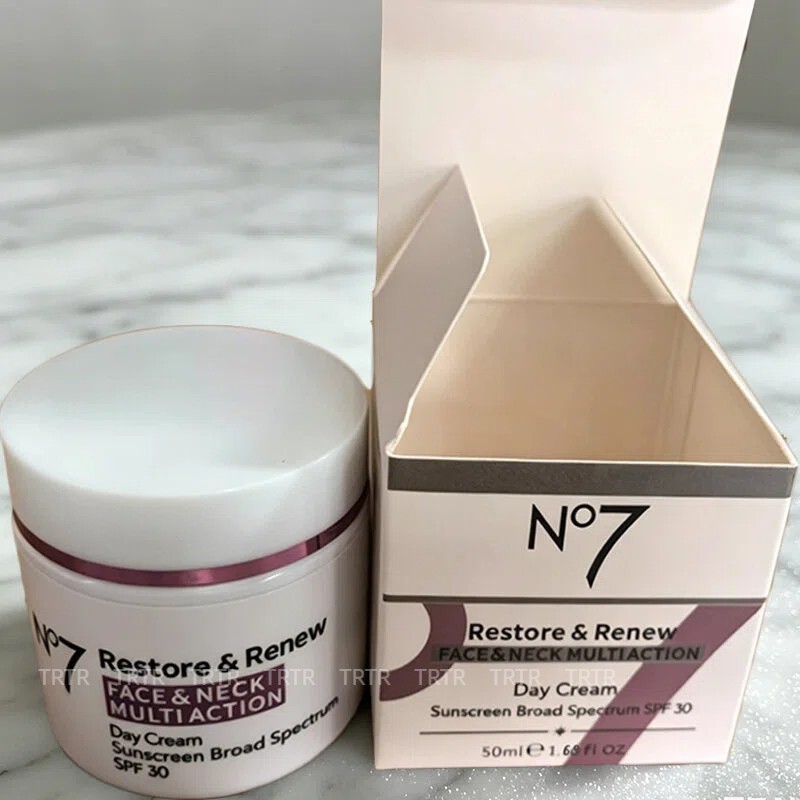 No7′ Restore & Renew Multi Action Face & Neck Cream 1.69 oz SPF 30 Fast shipment