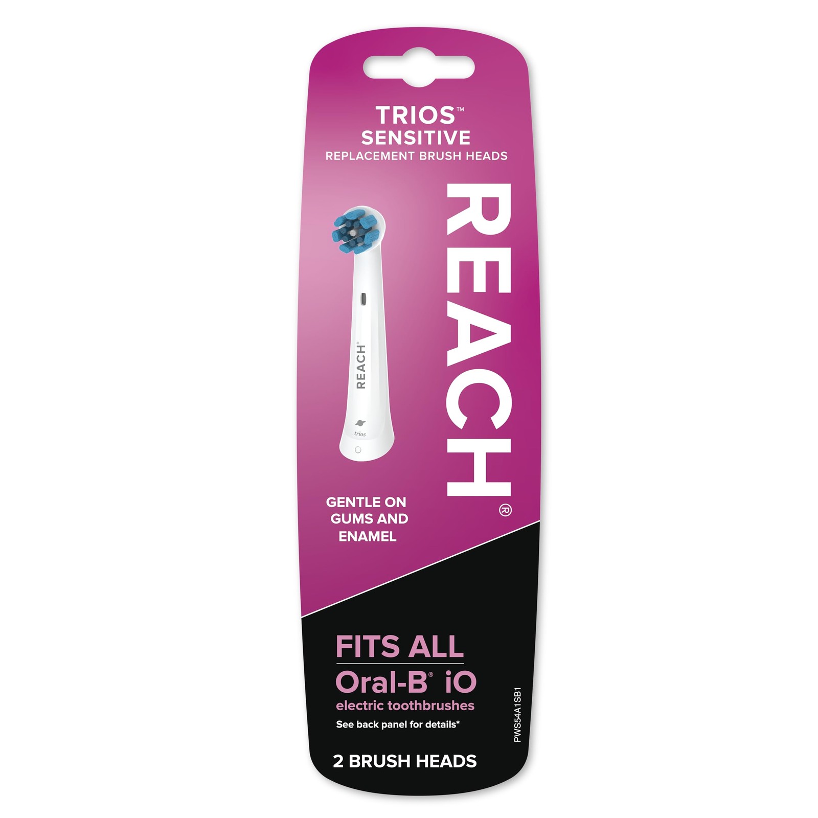 Sensitive Replacement Toothbrush Heads, White, 2 Ct, Fits All Oral-B iO Elect…