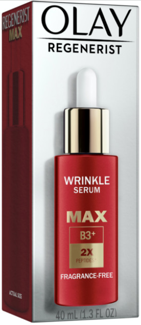 OLAY Niacinamide Max 2X Peptides Wrinkle Reducer Serum – 1.3 FL OZ (40mL) – New!