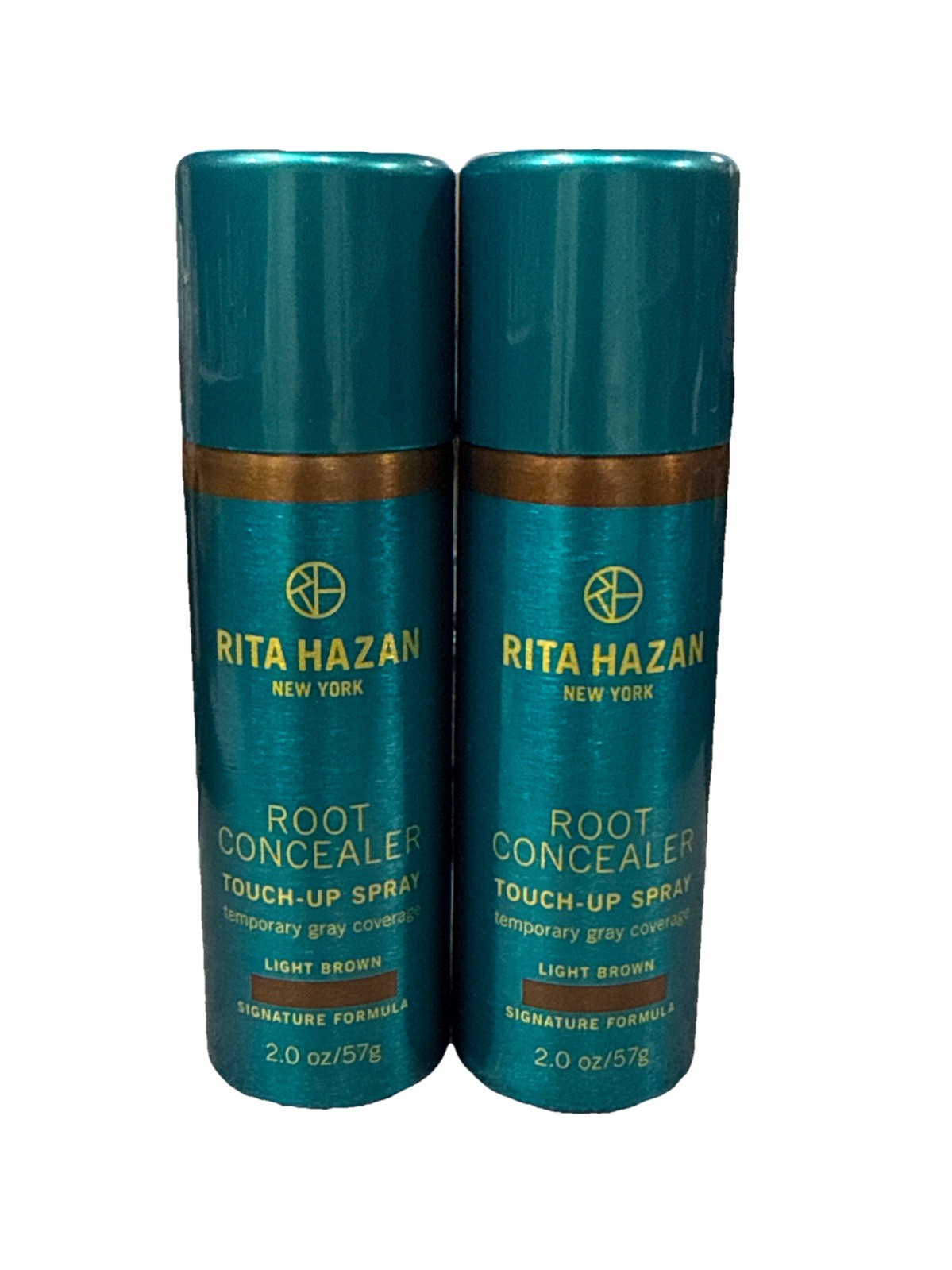 (2X) Rita Hazan Root Concealer TouchUp Spray 2oz Premium Beauty Light Brown