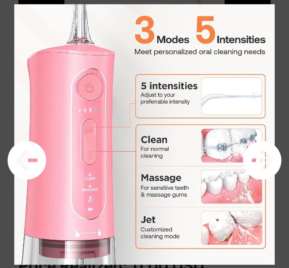 new sealed Bitvae C5 Cordless Flosser + Daily D2 Toothbrush combo