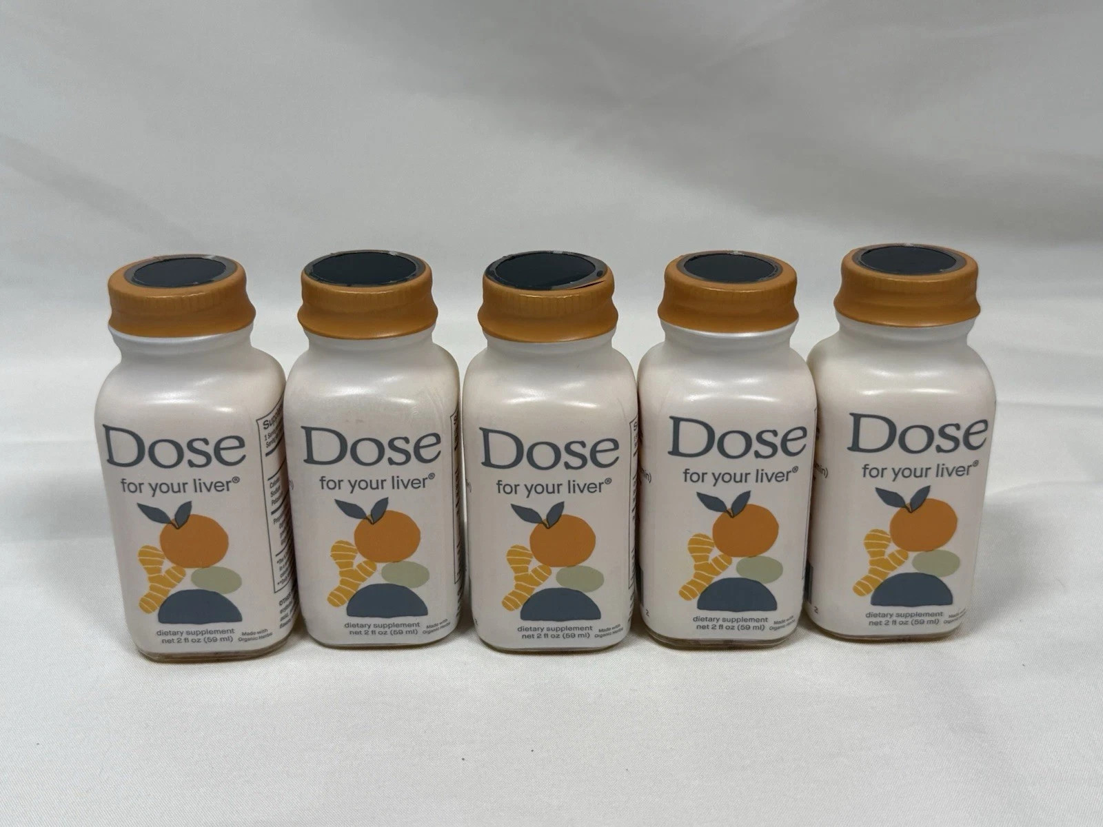 (5) Bottles of Dose For Your Liver Dietary Supplement 2 Oz Each