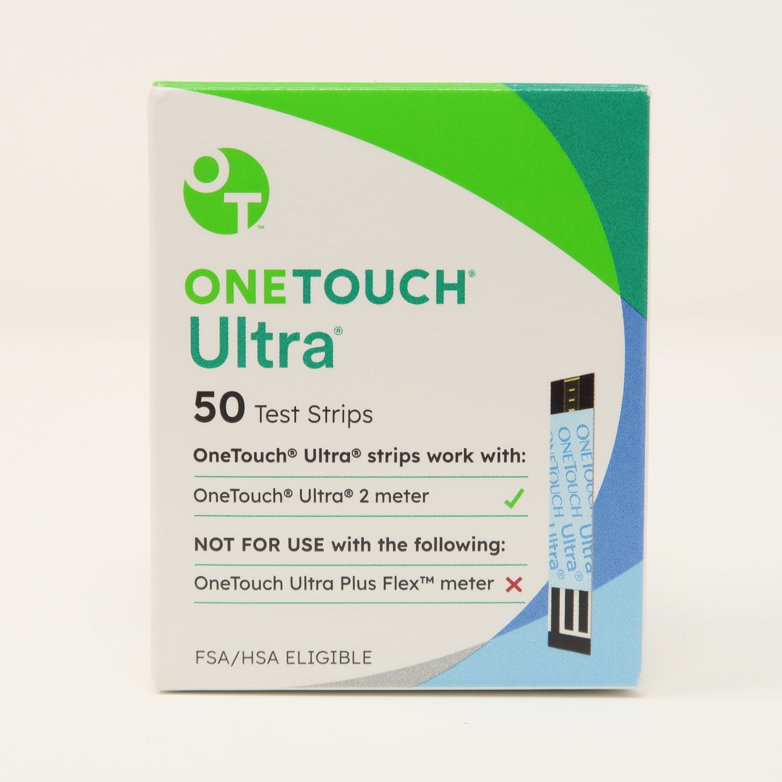 OneTouch Ultra Test Strips 50 Count for Diabetic Blood Glucose Exp. 2026-08-31