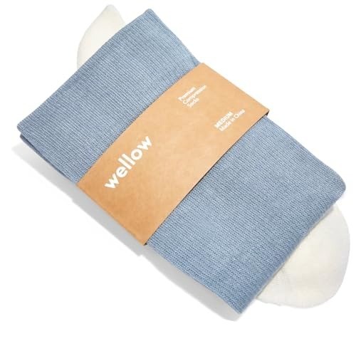 Odor-Blocking Knee High Compression Socks for Men & Women, Soft Bamboo Viscose