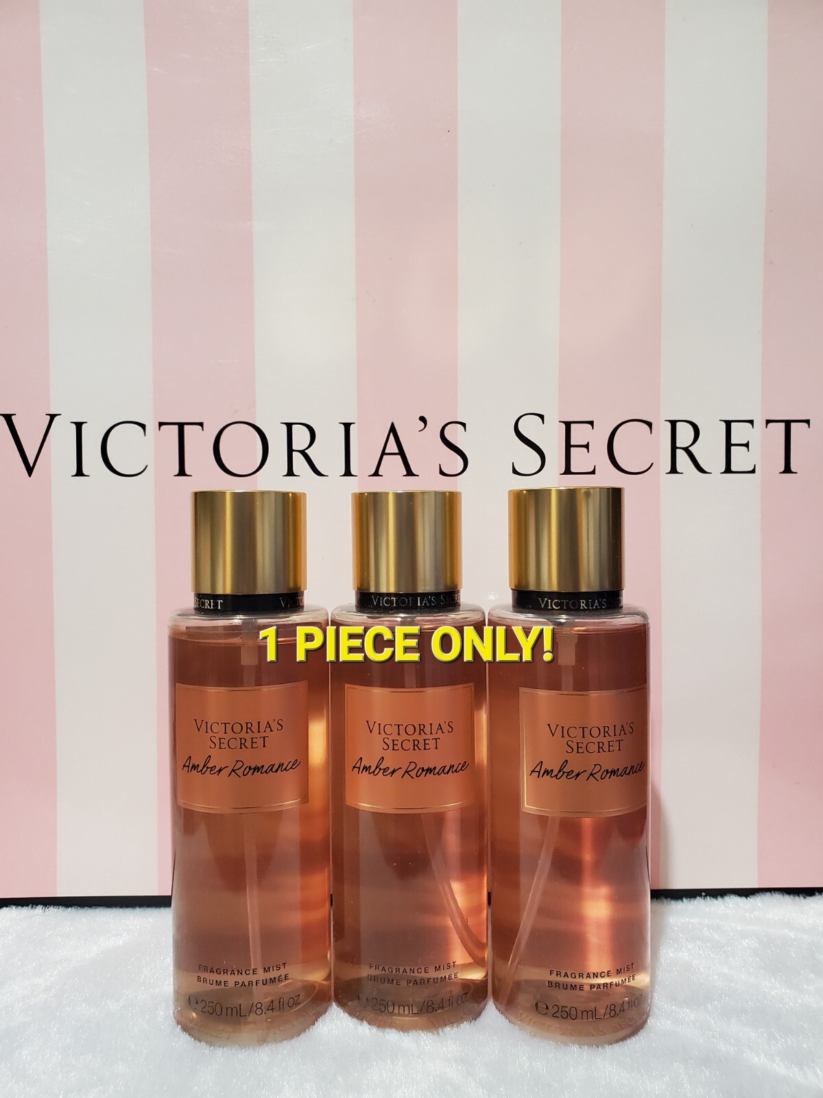 1x–Victoria’s Secret Amber Romance Fragrance Body Mist 8.4 Oz 1 Pc Only