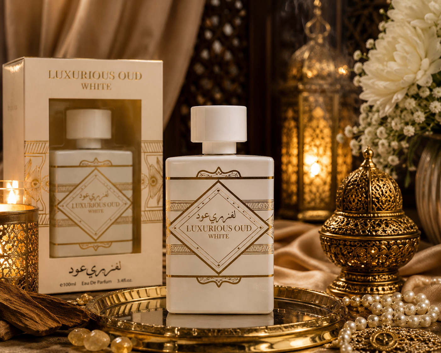 Luxurious Oud White Eau de Parfum 100 ml (3.4 fl oz)