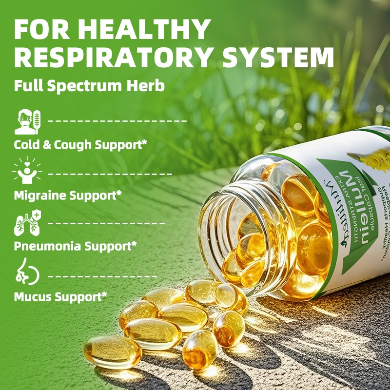 240Ct Mullein Leaf Capsules Mullein Extract Supplement Lungs Detox Cleanse