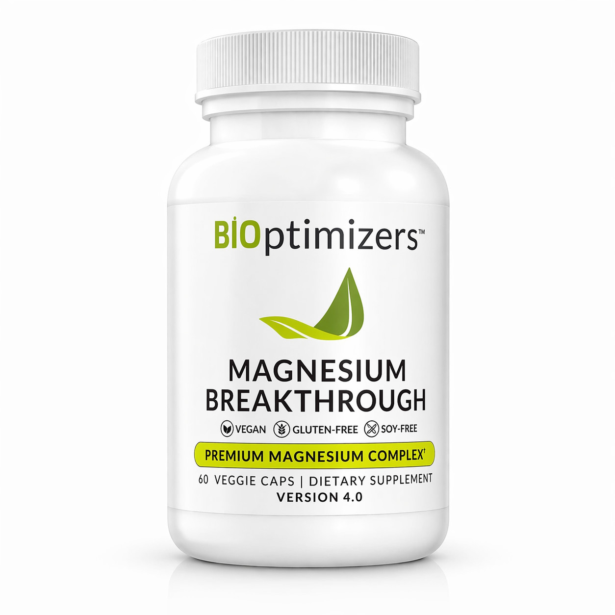 BiOptimizers 1-4 Breakthrough 60 Forms package 7 Caps High Magnesium Absorption