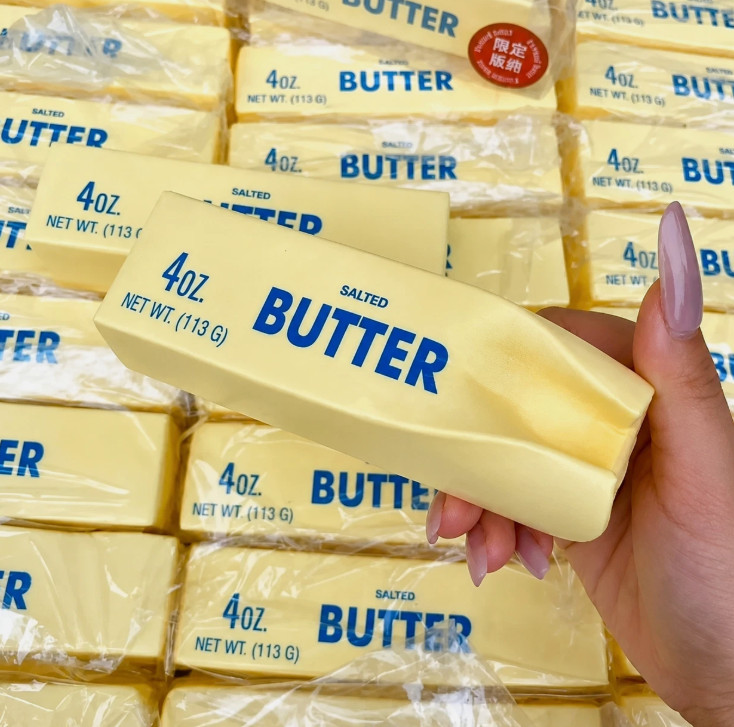 🧈 Butter Stick Squishy Toy – Soft Squeeze Fidget Stress Relief Sensory Toy