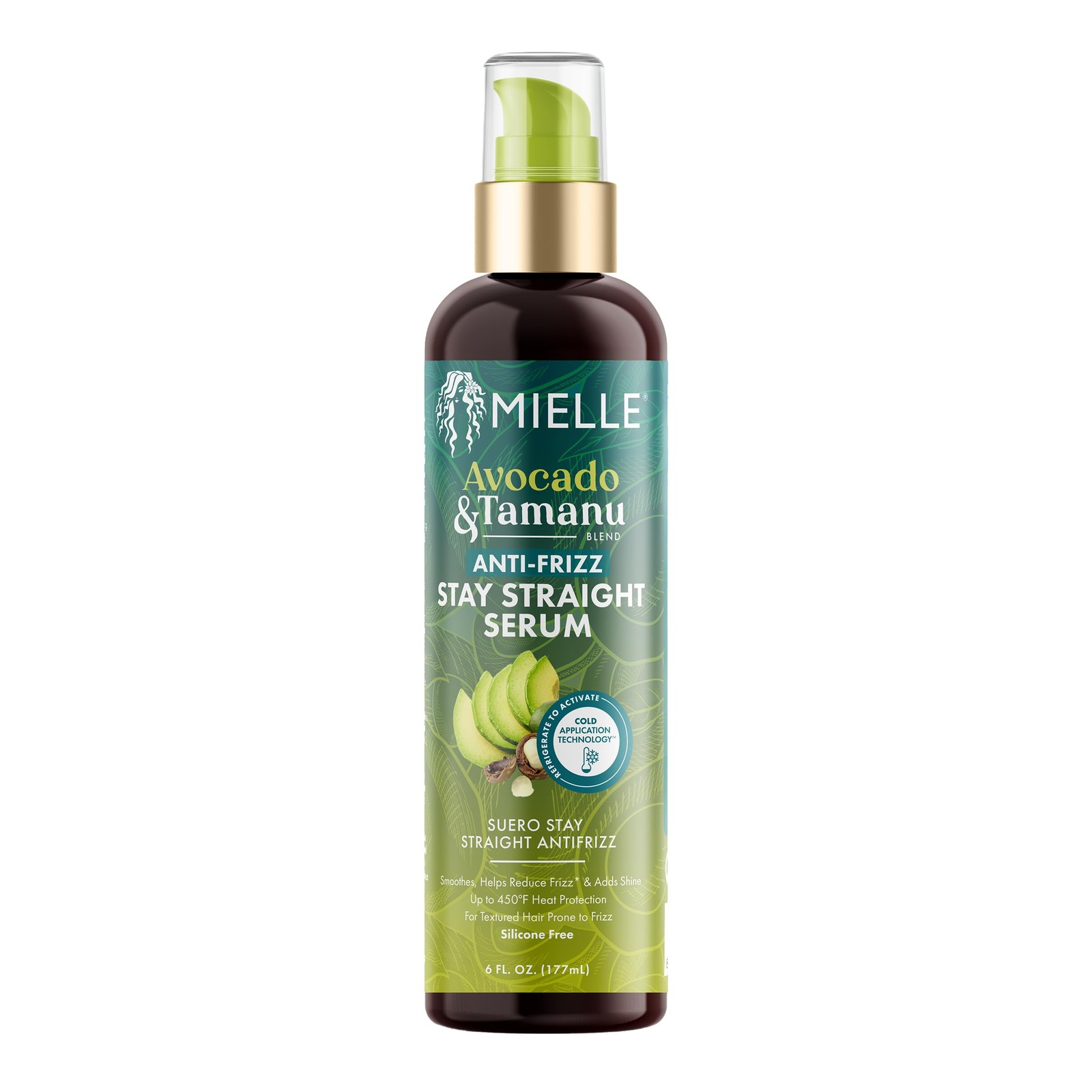 Mielle Organics Avocado & Tamanu Anti-Frizz Hair Serum – Stay Straight Smoothing