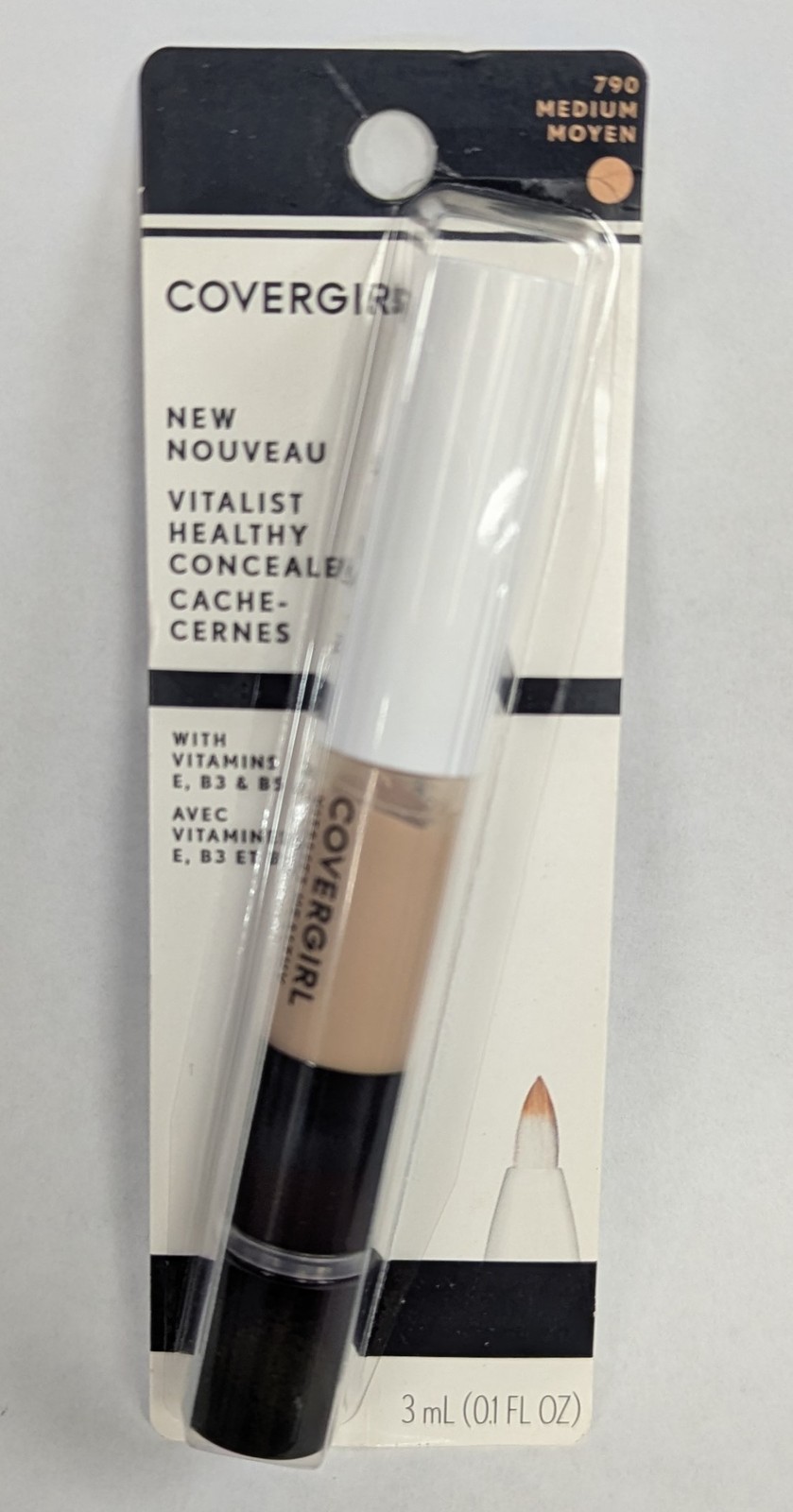 COVERGIRL Vitalist Healthy Concealer Pen, 790 Medium, 0.1fl oz