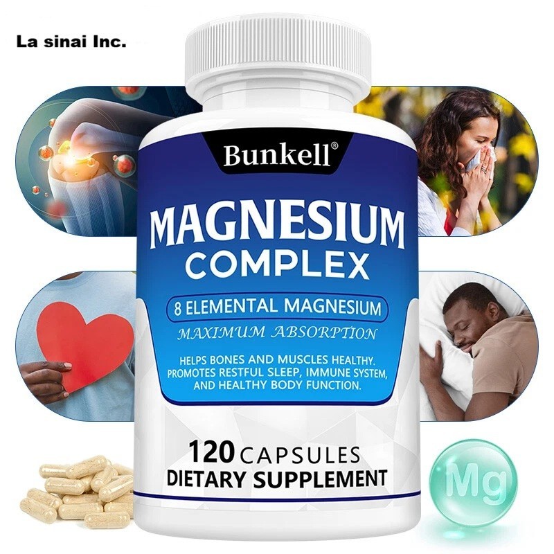 Magnesium Complex 8 Magnesium Maximum Supplement – 1000mg Elemental Absorption