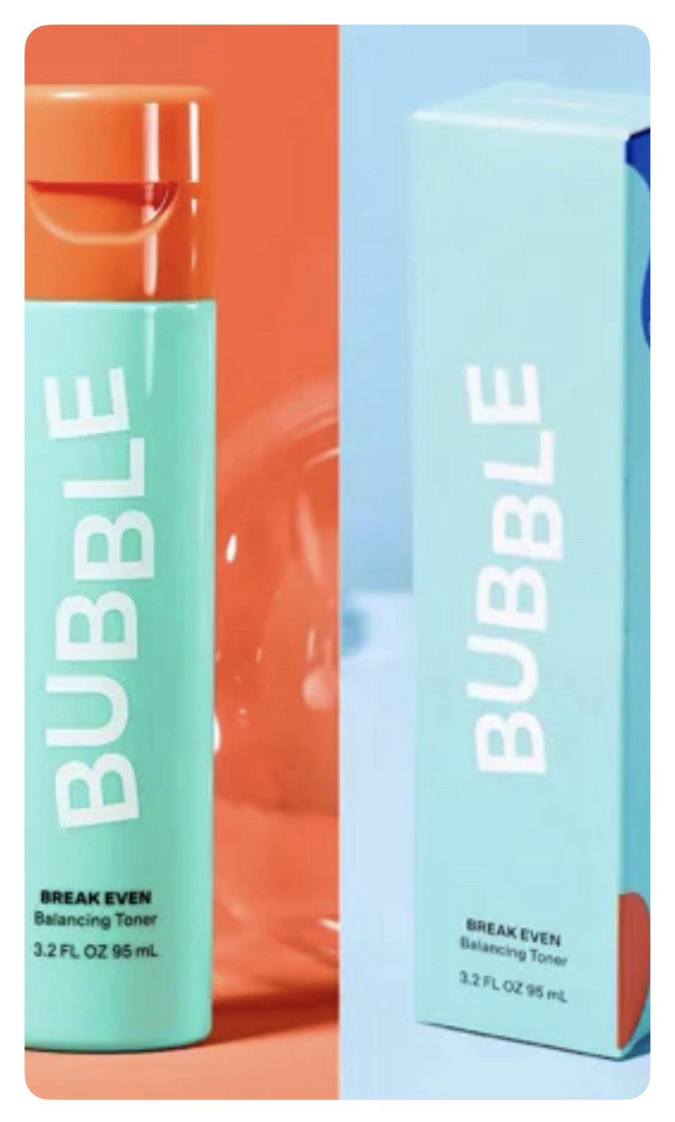 Bubble Break Even Balancing Toner Step 2 TREAT Dermatologist Tested – 3.2 FL OZ