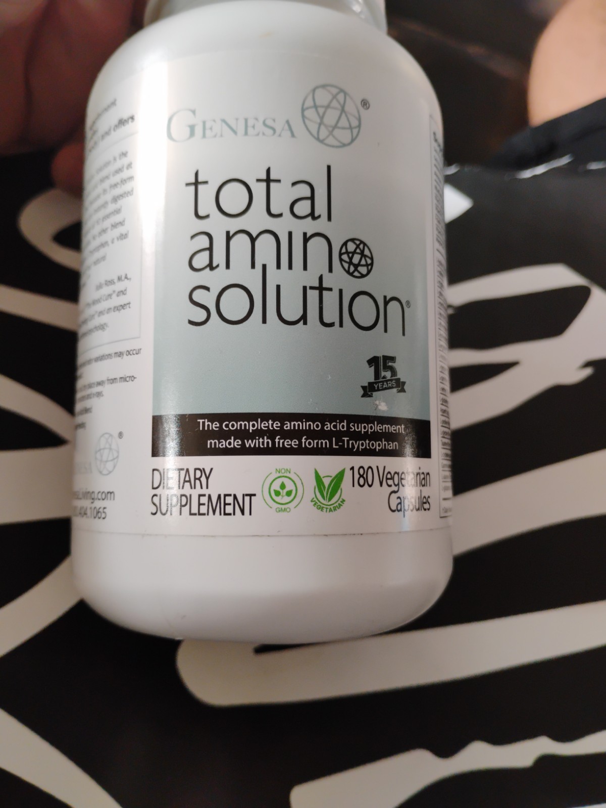 Sealed Total Amino Solution Supplement 180 Caps New Genesa Sell By 04/2027