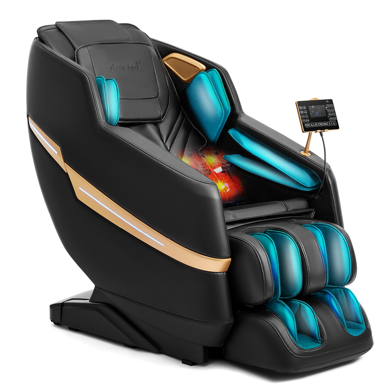Full Body Zero Gravity Recliner Massage Chair 8 Points, Shiatsu,Foot Roller,Heat